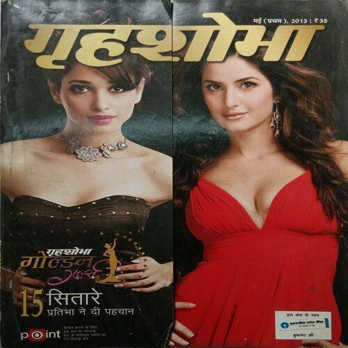 Grihshobha ( May 1st 2013 ) ( Small Square Cut In Bottom In Page No.110 )