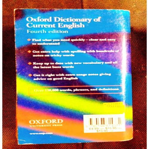 Oxford Dictionary Of Current English .