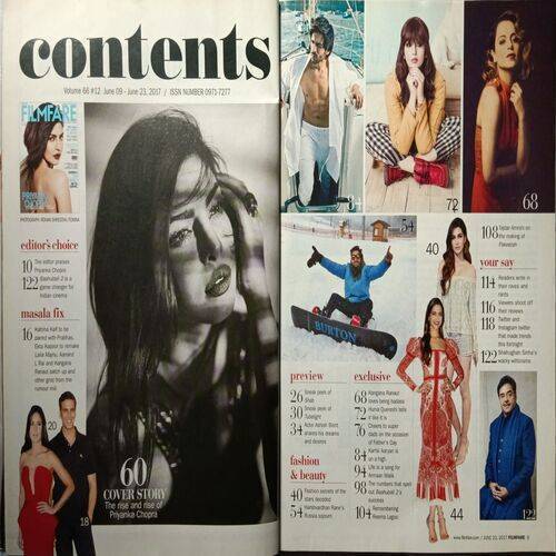 Filmfare ( June 23, 2017 )