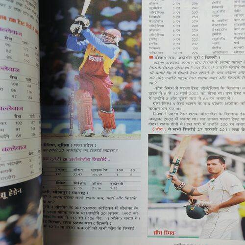 Cricket Samrat . Edition :- ( April - 2011 ) .