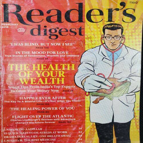 Reader’s Digest . Edition :- ( Feb - 2018 ) .