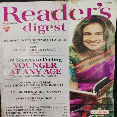 Reader’s Digest . Edition :- ( Sept - 2017 ) .