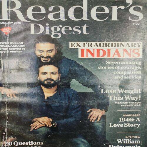 Reader’s Digest . Edition :- ( January - 2020 ) .