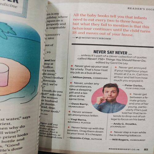 Reader’s Digest . Edition :- ( Oct - 2019 ) .