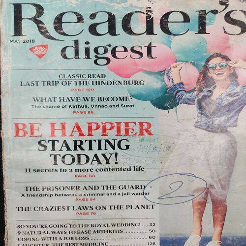 Reader’s Digest . Edition :- ( May - 2018 ) .
