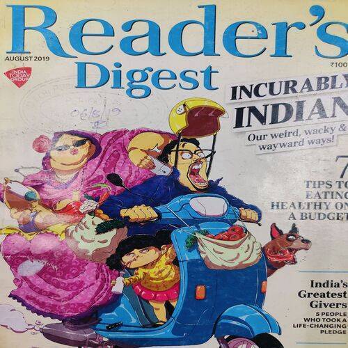 Reader’s Digest . Edition :- ( Aug - 2019 ) .