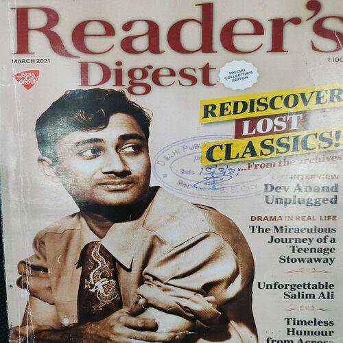 Reader’s Digest . Edition :- ( March - 2021 ) .