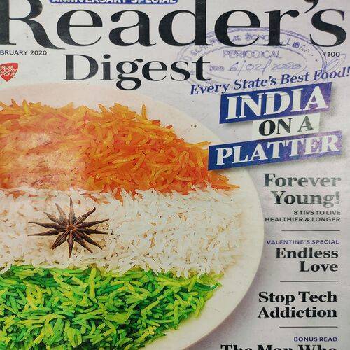 Reader’s Digest . Edition :- ( Feb - 2020 ) .