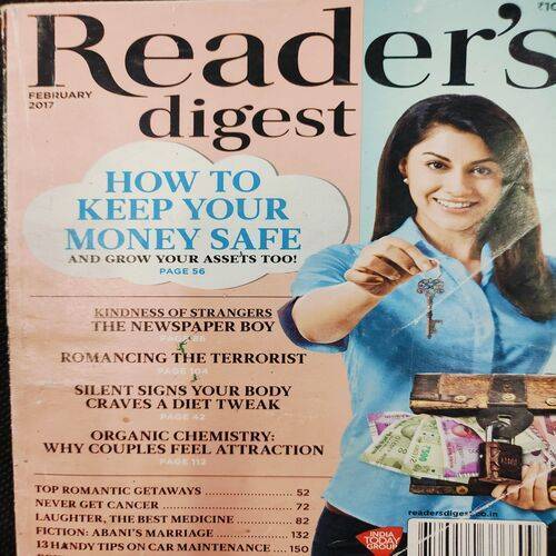 Reader’s Digest . Edition :- ( Feb - 2017 ) .