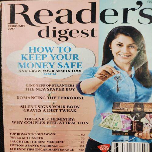 Reader’s Digest . Edition :- ( Feb - 2017 ) .