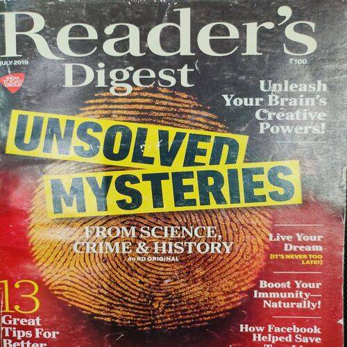 Reader’s Digest . Edition :- ( July - 2019 ) .