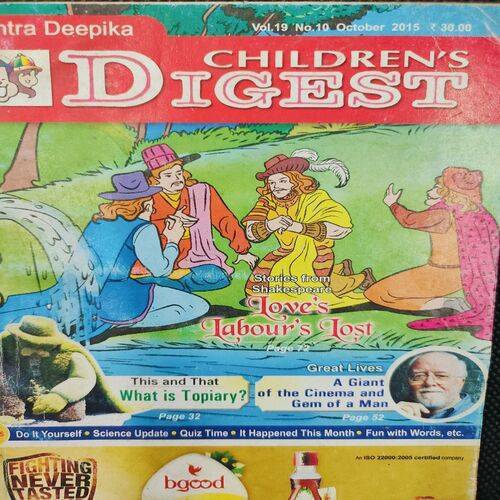 Childern’s Digest . Edition :- ( Vol. 19 , No. 10 , Oct - 2015 ) .