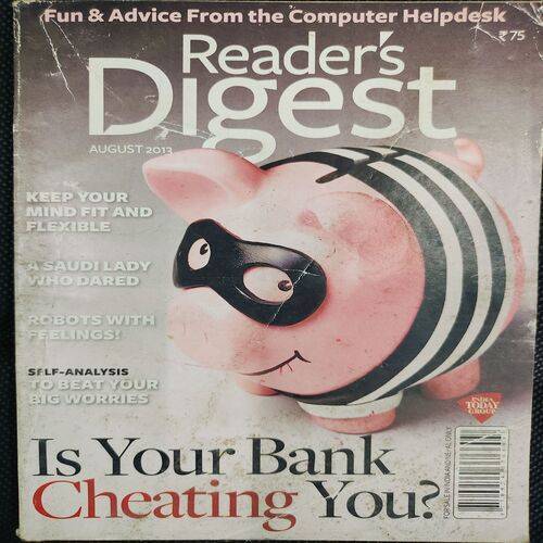 Reader’s Digest . Edition :- ( Aug - 2013 ) .