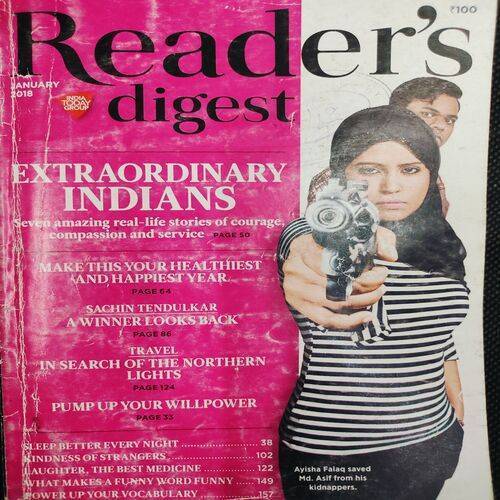 Reader’s Digest . Edition :- ( January - 2018 ) .
