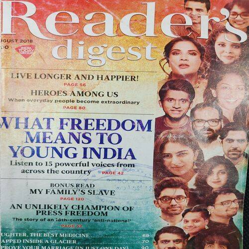 Reader’s Digest . Edition :- ( Aug - 2018 ) .
