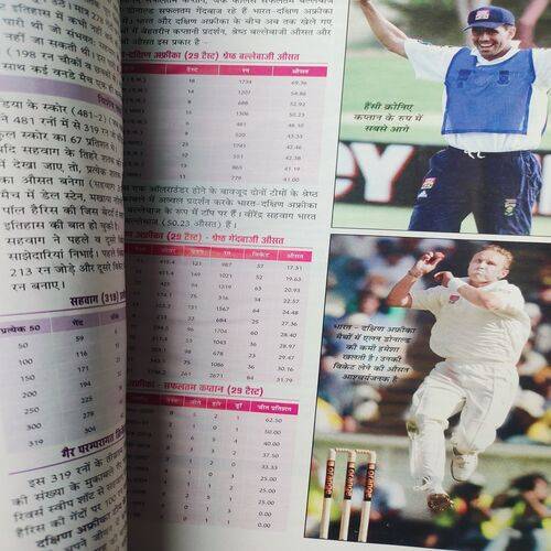 Cricket Samrat . Page No. 63 - 78 is Poster & 79 - 82 Pages Missing . Edition :- ( Nov - 2015 ).