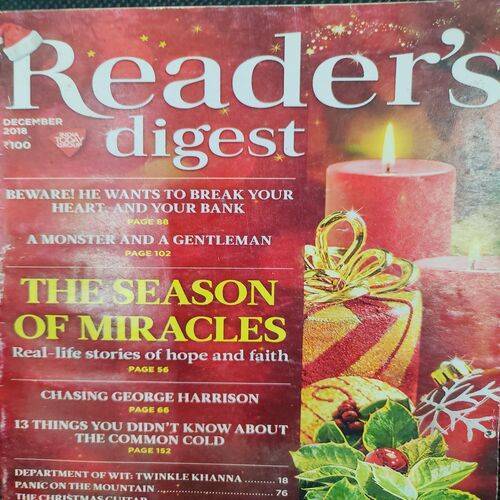 Reader’s Digest . Edition :- ( Dec - 2018 ) .