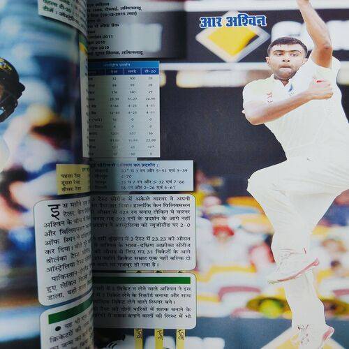 Cricket Samrat ( Page No. 45 - 60 is Poster ) . Edition :- ( January - 2016 ) .