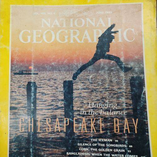 National Geographic ( Chesapeake Bay ) . Edition :- ( Vol. 183 , No. 6 , June - 1993 ) . No. Of Pages = 144 .