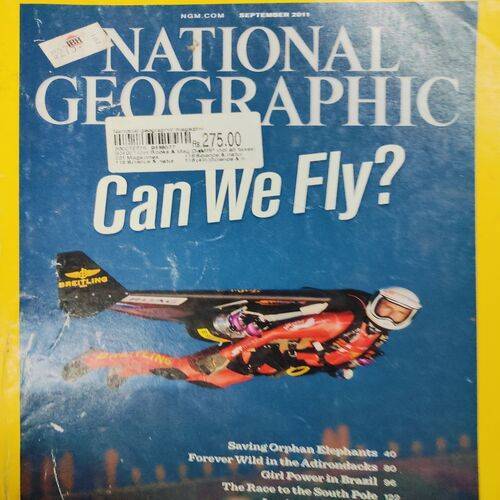 National Geographic ( Can We Fly ? ) . Edition :- ( Sept - 2011 ) . No. Of Pages = 158 .