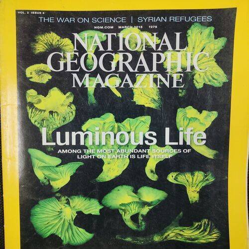 National Geographic ( Luminous Life ) . Edition :- ( March - 2015 ). No. Of Pages = 146 .
