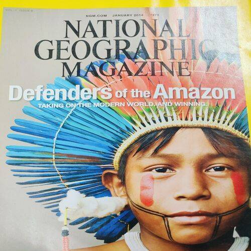 National Geographic ( Defenders Of The Amazon ) . Edition :- ( January - 2014 ) . No. Of Pages = 146 .