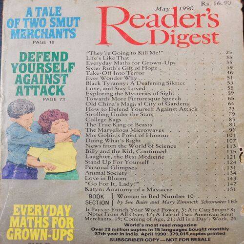 Reader's Digest . Edition :- ( May - 1990 ).