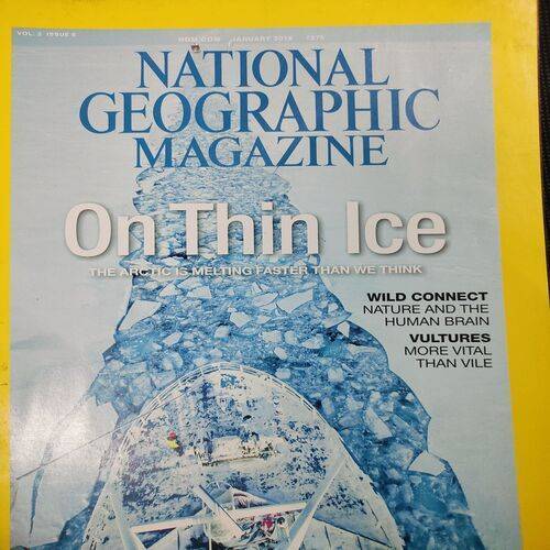 National Geographic ( On Thin Ice ) . Edition :- ( January - 2016 ) . No. Of Pages = 146 .