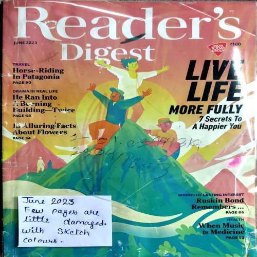 Reader's Digest (June 2023) (Few pages are little damaged and coloured by sketch pen.)