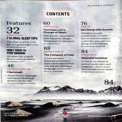 Reader's Digest (Nov 2023) (Some part of page 15 & 70 is mising.)