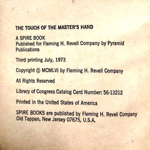 The Tough Of The Master,s Hand (No. of pages. 128)