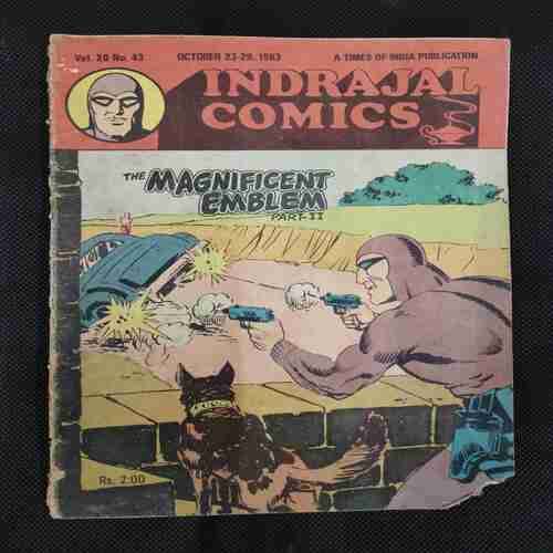 THE MAGNIFICENT EMBLEM (PART-2) (LITTLE CUT ON DOWN CORNER SIDE OR BACK COVER RIGHT SIDE BIG CUT AND PAGE NO-3,4 BIG CUT AND STORY IMPACT)