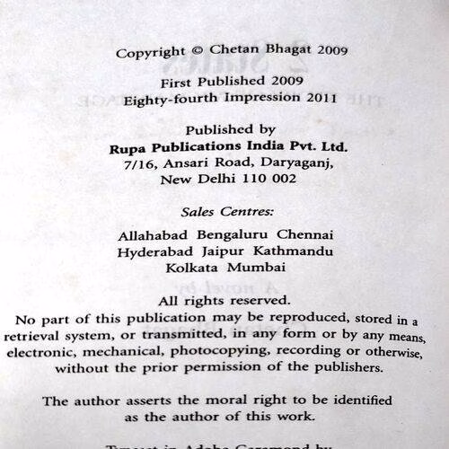 2 States (No. of pages. 270)