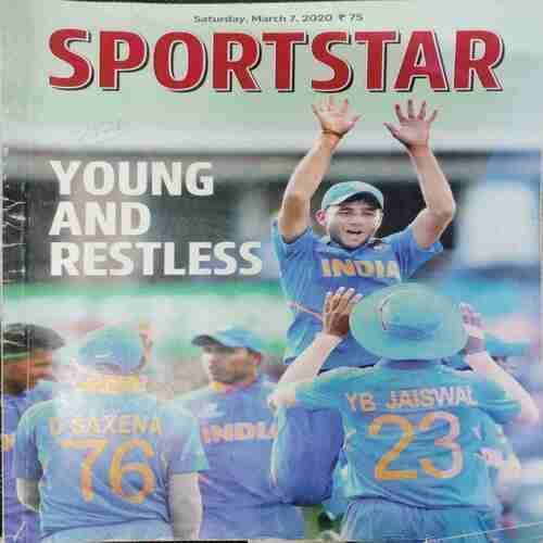 Sportstar (Saturday , March  7 ,2020) (Page no. 69 half cut ) Poster Missing