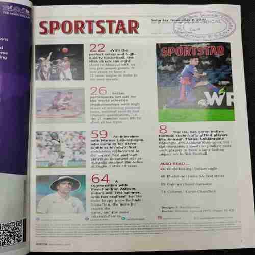 Sportstar (Saturday ,November 2, 2019)