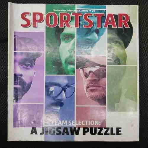 Sportstar (Saturday ,March 23,2019) Poster Missing