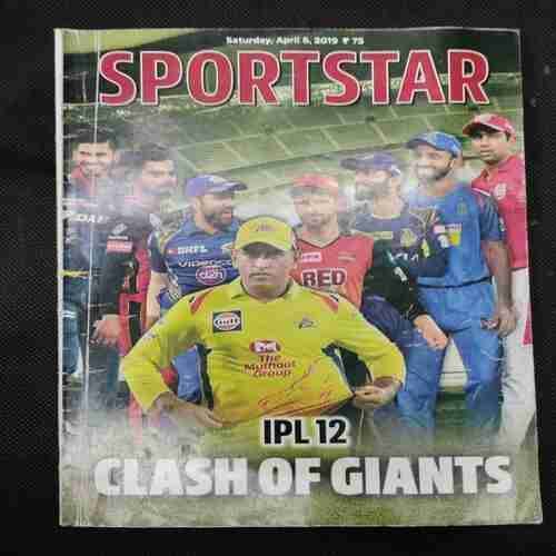 Sportstar (Saturday ,April 6 ,2019) Poster Missing