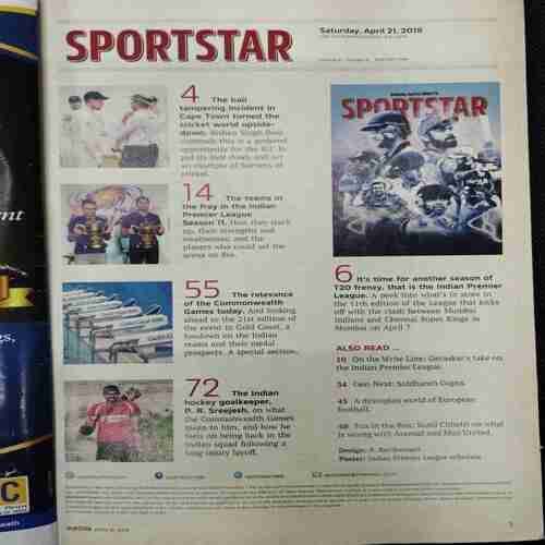 Sportstar (Saturday ,April 21, 2018)