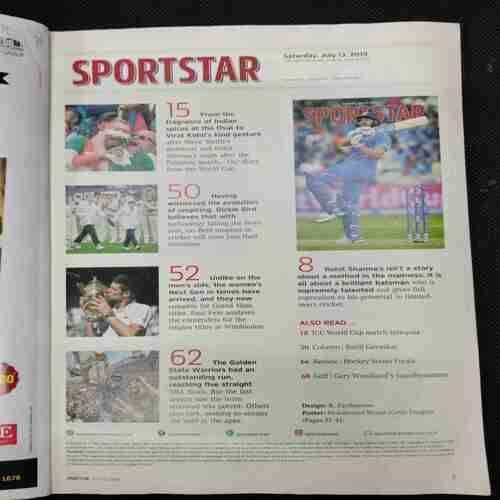 Sportstar (Saturday , July 13,2019) Poster Missing