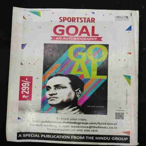 Sportstar (Saturday , July 13,2019) Poster Missing