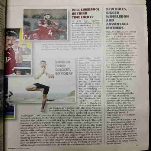 Sportstar (Saturday ,January 12, 2019) Poster Missing