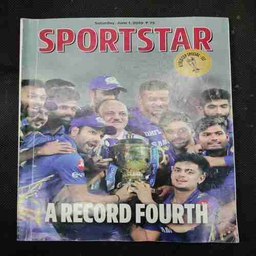 Sportstar (Saturday ,June 1 , 2019) Poster Missing