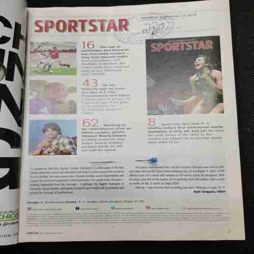 Sport Star ( Saturday,September 21 , 2019) Poster Missing