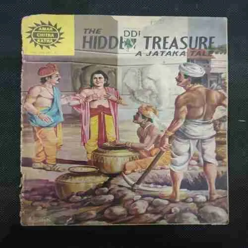 THE HIDDEN TREASURE (FRONT COVER AND BACK COVER UPPER SIDE LITTLE CUT)