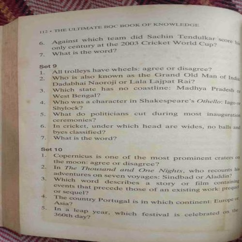 The Ultimate Bourn Vita Quiz Contest Book Of Knowledge (Volume 2) (No. Of Pages - 182)