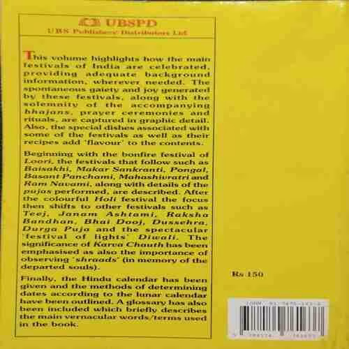 The Book Of Hindu Festivals And Cermonies ( Om Lata Bahadur )(Rs 150)