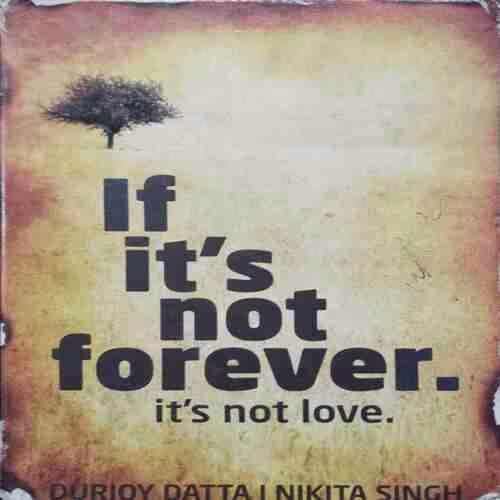 If It's Not Forever it's Not Love (Durjoy Datta /Nikita Singh )(Rs.100)