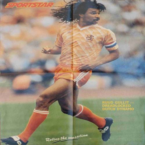 Ruud Gullit - Dreadlocked Dutch Dynamo (Sports Poster)