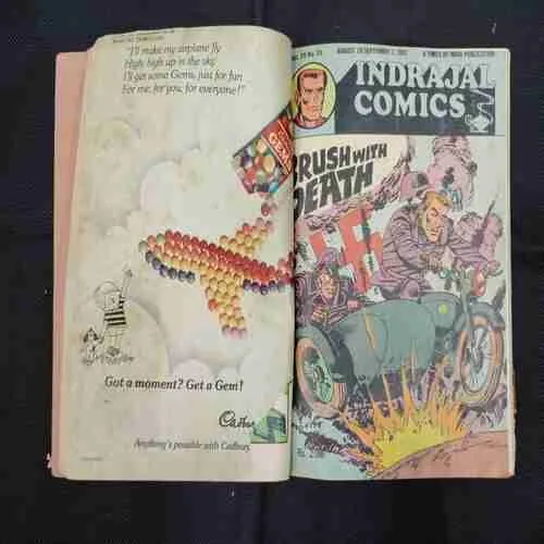 INDRAJAL COMICS (SINGLE BINDING-7 IN 1) STARS OF FIRE,THE TREASURE TRAIL,BRUSH WITH DEATH,BEYOND THE BOILING RIVER,THE PHANTOMS ADORED GEM (PART-1),THE PHANTOMS ADORED GEM (PART-2),MONGO'S REBEL WAR LORDS