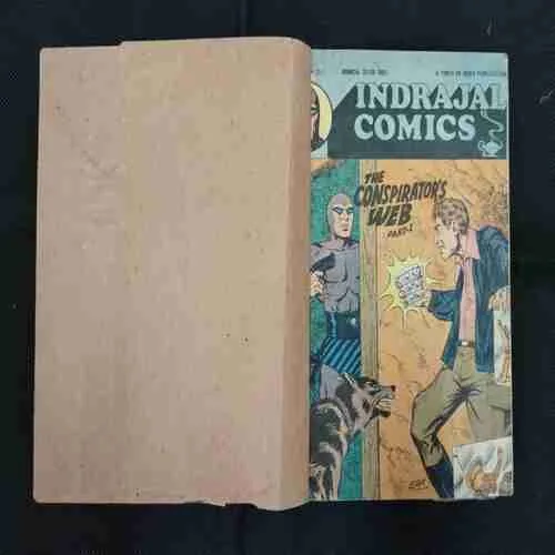 INDRAJAL COMICS (SINGLE BINDING-8 IN 1) THE CONSPIRATOR'S WEB (PART-1),THE CONSPIRATOR'S WEB (PART-2),THE DREAM ISLAND,SPLINTERS OF RAGE,TRAVMA OF FEAR,THE MISSING DORIAN DIAMOND,THE MIGHTY VIGILANTES,THE PHANTOM'S VALIANT SON (PART-1).